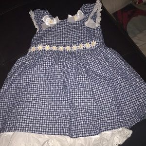 Checkered dress and bottom
